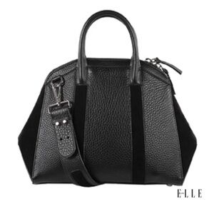 Mackage black leather/suede large purse